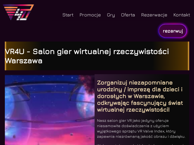 VR4U - Salon gier wirtualnej rzeczywistości